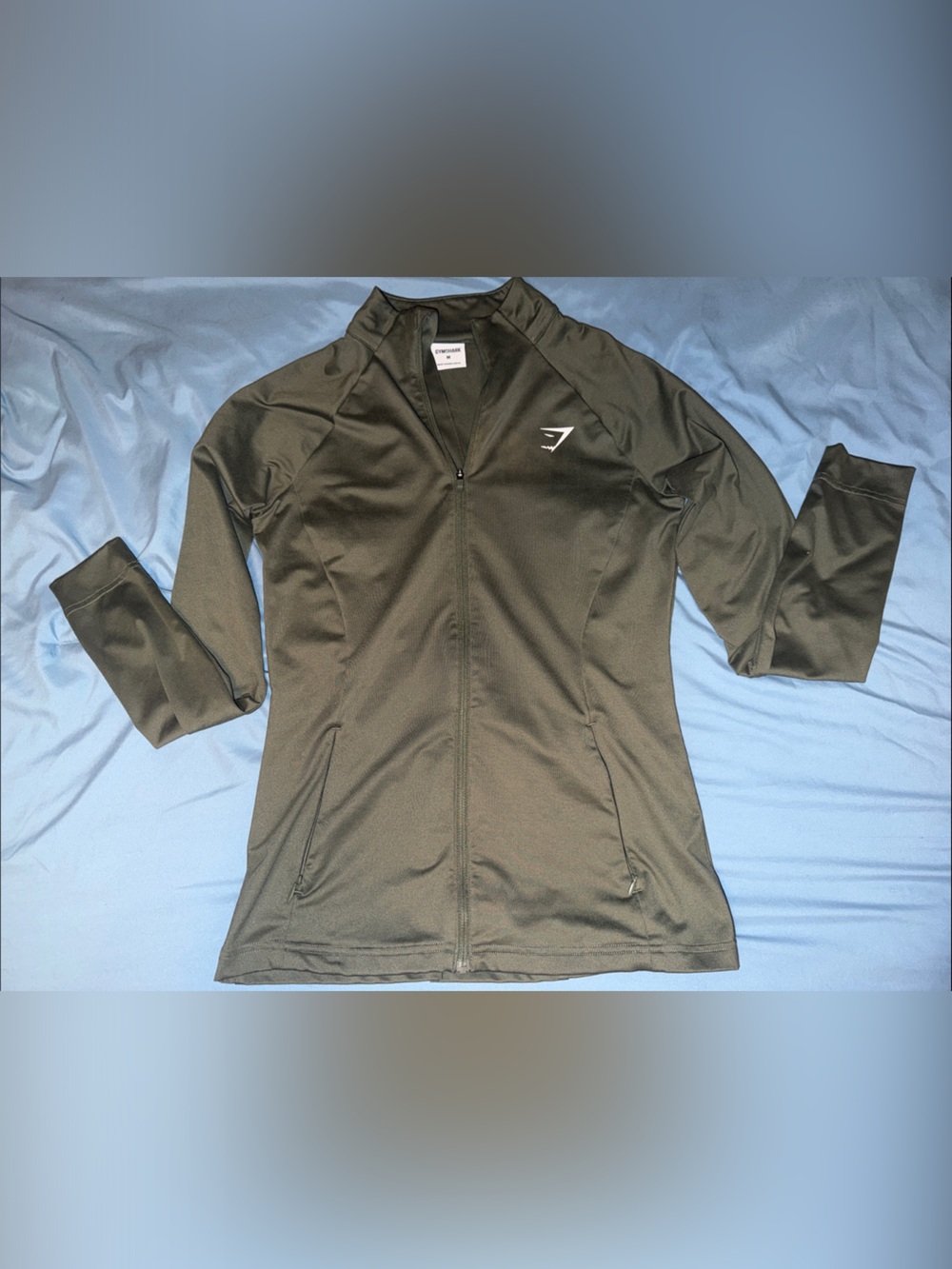 Gymshark Women’s Dark Olive Performance Zip-Up Jacket